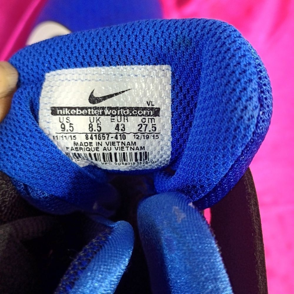 Nike Alpha Strike Shark 841657-410 Game Royal-Blue Men's SZ 9.5 Football Cleat . - Picture 2 of 8